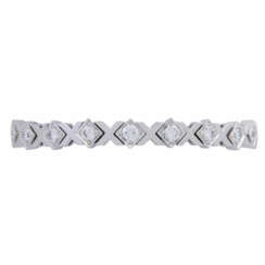 Bracelet with 19 diamonds total ca. 6,2 ct,