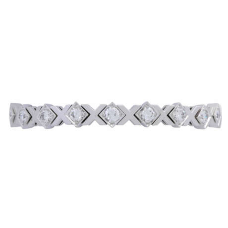 Bracelet with 19 diamonds total ca. 6,2 ct, - Foto 1