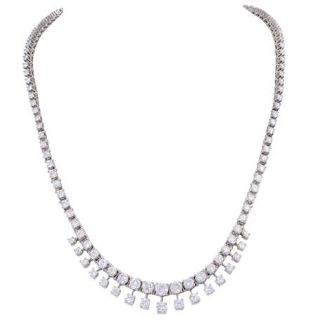 Necklace with 118 diamonds total over 10 ct, - фото 1