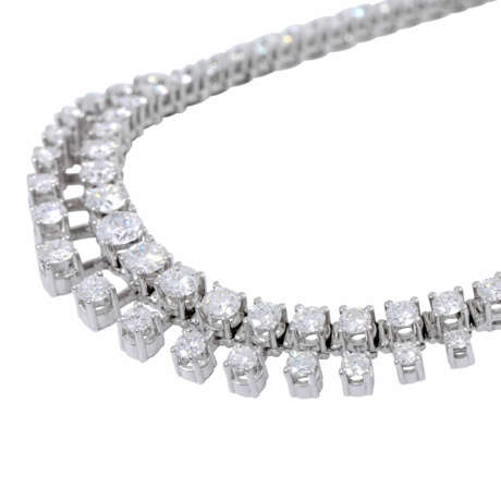 Necklace with 118 diamonds total over 10 ct, - фото 5