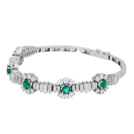 Jewelry set bracelet and necklace with emeralds - Foto 10