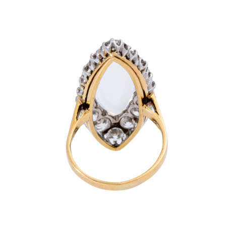 Ring with ultra fine moonstone and old cut diamonds - фото 4