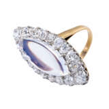 Ring with ultra fine moonstone and old cut diamonds - photo 7