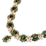 Necklace with fine green tourmalines and diamonds - photo 4