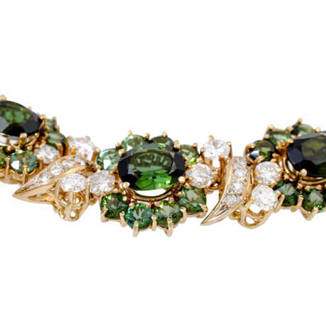 Necklace with fine green tourmalines and diamonds - Foto 5