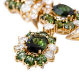 Necklace with fine green tourmalines and diamonds - фото 6