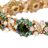 Bracelet with green tourmalines and diamonds - photo 5