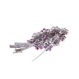 Brooch "Bouquet" with rubies and diamonds - photo 2