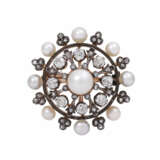 Belle Époque brooch with fine pearls and diamonds - photo 1