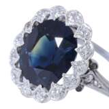 Art Deco ring with sapphire ca. 3,5 ct and diamonds - photo 5