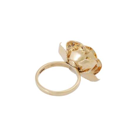 Ring with golden South Sea pearl and diamonds - photo 3