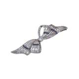 Bow brooch with diamonds total ca. 2 ct, - photo 4