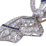 Bow brooch with diamonds total ca. 2 ct, - Foto 5