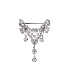 Belle Époque brooch/pendant with diamonds