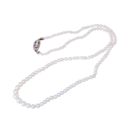 Fine pearl necklace, - фото 3