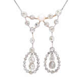 Art Deco necklace with old cut diamonds - Foto 2
