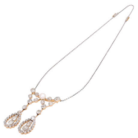 Art Deco necklace with old cut diamonds - Foto 3