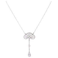 Art Nouveau, beautiful "Collier negligée" with diamonds