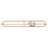 Bar brooch with diamond drops of ca. 2,6 ct, - Foto 1