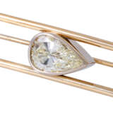 Bar brooch with diamond drops of ca. 2,6 ct, - Foto 5