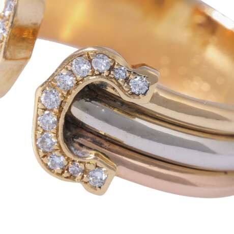 CARTIER Ring "C de Cartier" mit Brillanten zus. approx. 0.15 ct, - Foto 5