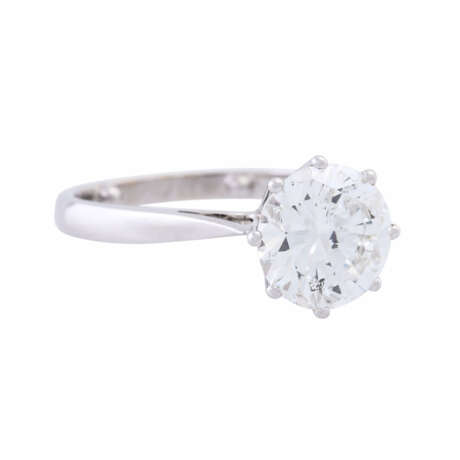 Solitaire ring with diamond of ca. 2,64 ct (engraved), - Foto 1
