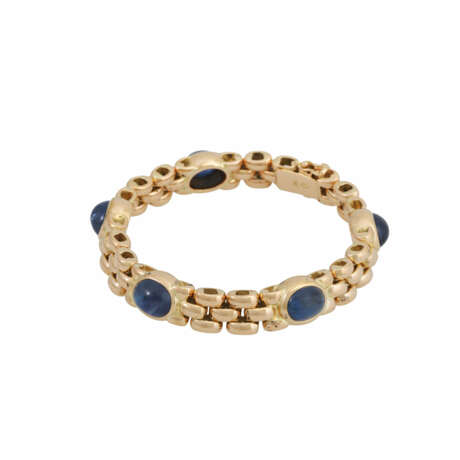 EUGEN HIRNER bracelet with 5 fine oval sapphire cabochons, - photo 3