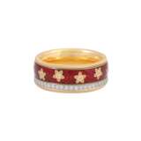WELLENDORFF Rotating ring "Cherry" with diamonds total ca. 0,55 ct, - фото 4