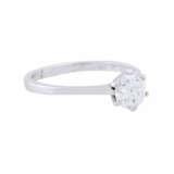 Solitaire ring with diamond of approx. 1.03 ct, - фото 1