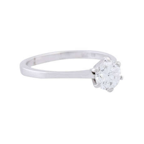 Solitaire ring with diamond of approx. 1.03 ct, - photo 1