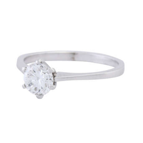 Solitaire ring with diamond of approx. 1.03 ct, - Foto 5
