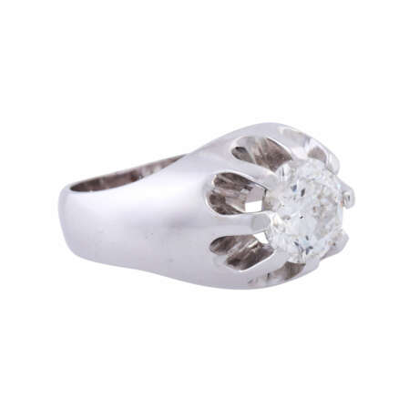 Solitaire ring with diamond of approx. 2 ct, - photo 1