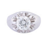 Solitaire ring with diamond of approx. 2 ct, - photo 2