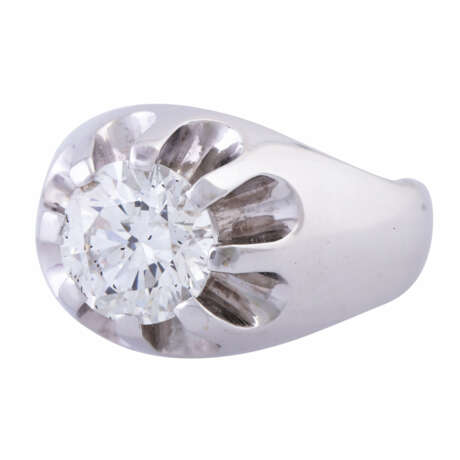 Solitaire ring with diamond of approx. 2 ct, - фото 5