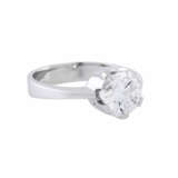 Solitaire ring with diamond of approx. 2.17 ct (hallmarked) - photo 1