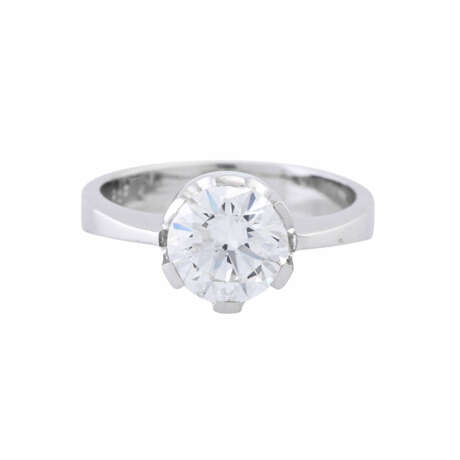 Solitaire ring with diamond of approx. 2.17 ct (hallmarked) - photo 2