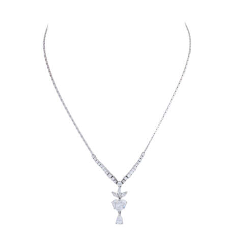 Necklace with diamonds total ca. 3,9 ct, - photo 1
