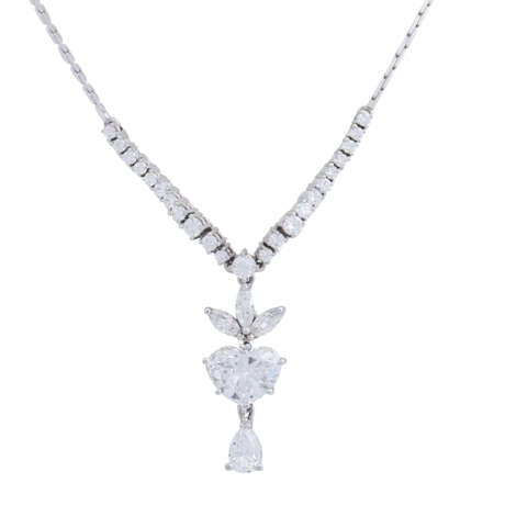 Necklace with diamonds total ca. 3,9 ct, - фото 2