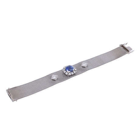 Bracelet with fine sapphire approx. 6.8 ct, - Foto 4