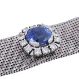 Bracelet with fine sapphire approx. 6.8 ct, - Foto 5