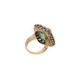 Ring with fine emerald ca. 12 ct, - фото 3