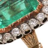 Ring with fine emerald ca. 12 ct, - photo 5