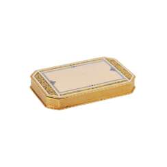 Finely chased gold box,