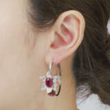 RUBY AND DIAMOND EARRINGS - photo 3
