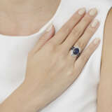 JADEITE AND DIAMOND RING; TOGETHER WITH A SAPPHIRE AND DIAMOND RING - фото 7