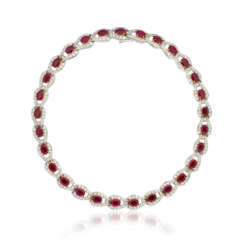 NO RESERVE - RUBY AND DIAMOND NECKLACE