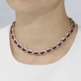 NO RESERVE - RUBY AND DIAMOND NECKLACE - photo 4