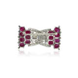NO RESERVE - RUBY AND DIAMOND BROOCH - Foto 2