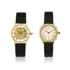 NO RESERVE - BREGUET SET OF TWO DIAMOND AND GOLD WRISTWATCHES