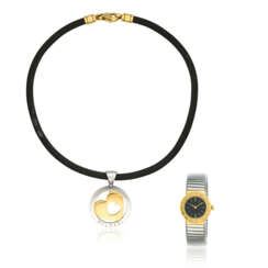 NO RESERVE - BVLGARI ' TONDO' PENDENT NECKLACE AND 'TUBOGAS' WRISTWATCH